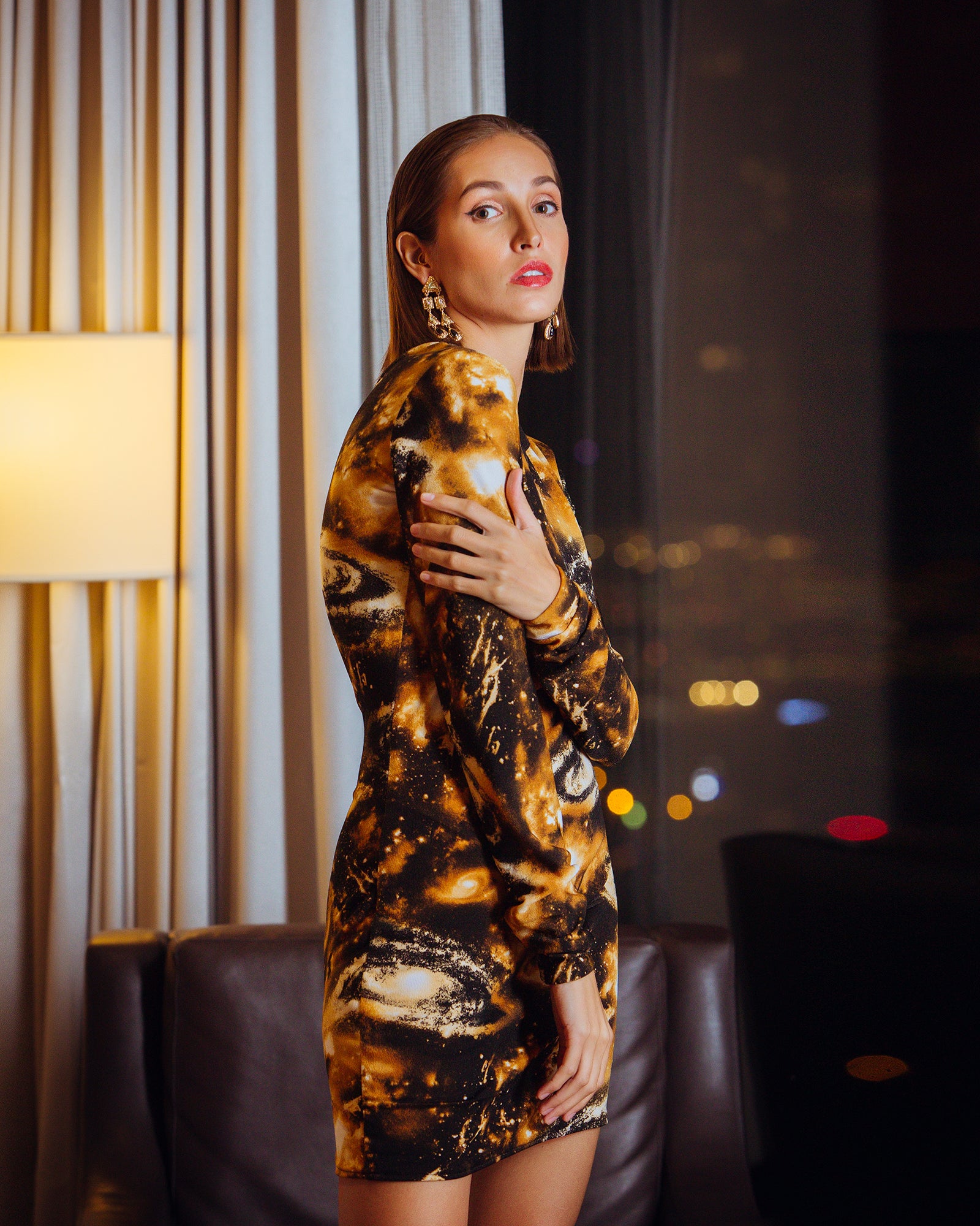 Full sleeve bodycon dress