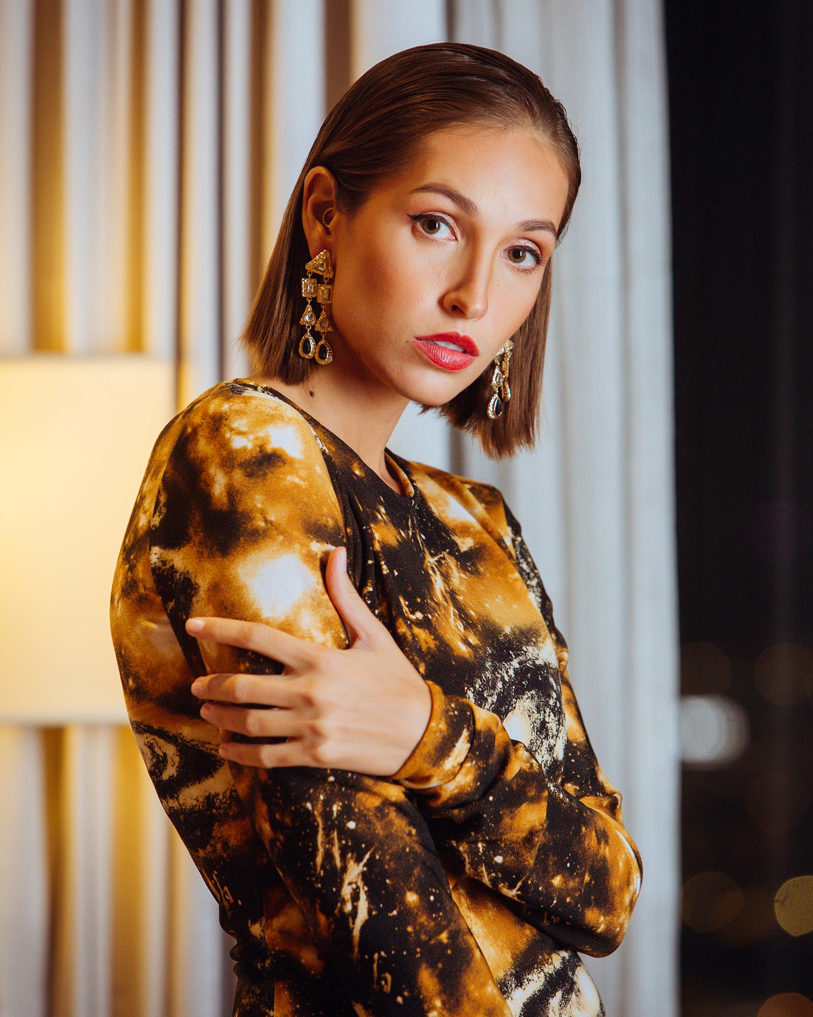 Full sleeve bodycon dress