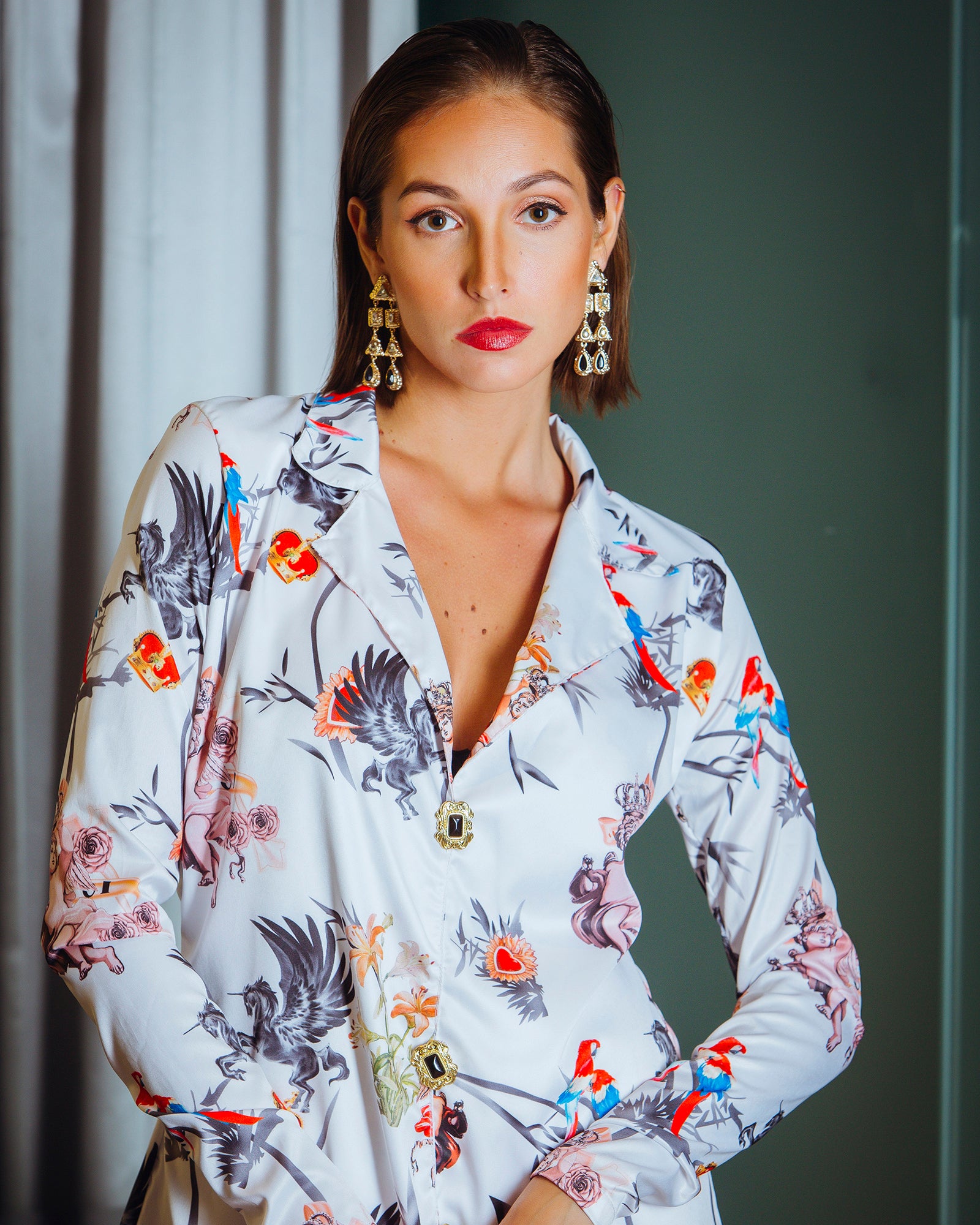 Blazer coat mini dress